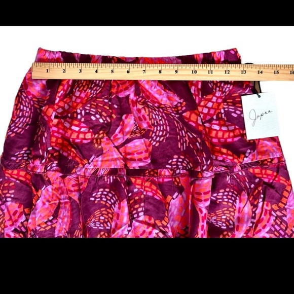 JAPNA Pink and Red Floral Women's Skirt - Picture 3 of 6
